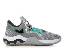 Men's Nike Renew Elevate II Basketball Shoes Grey/Blk/Green