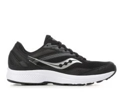 Men's Saucony Cohesion 15 Running Shoes Black/White