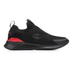 Men's Champion Oja Loop Slip-On Sneakers Black/Red