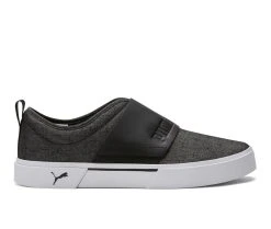 Men's Puma El Rey II Slip-On Sneakers Black/Gry/White