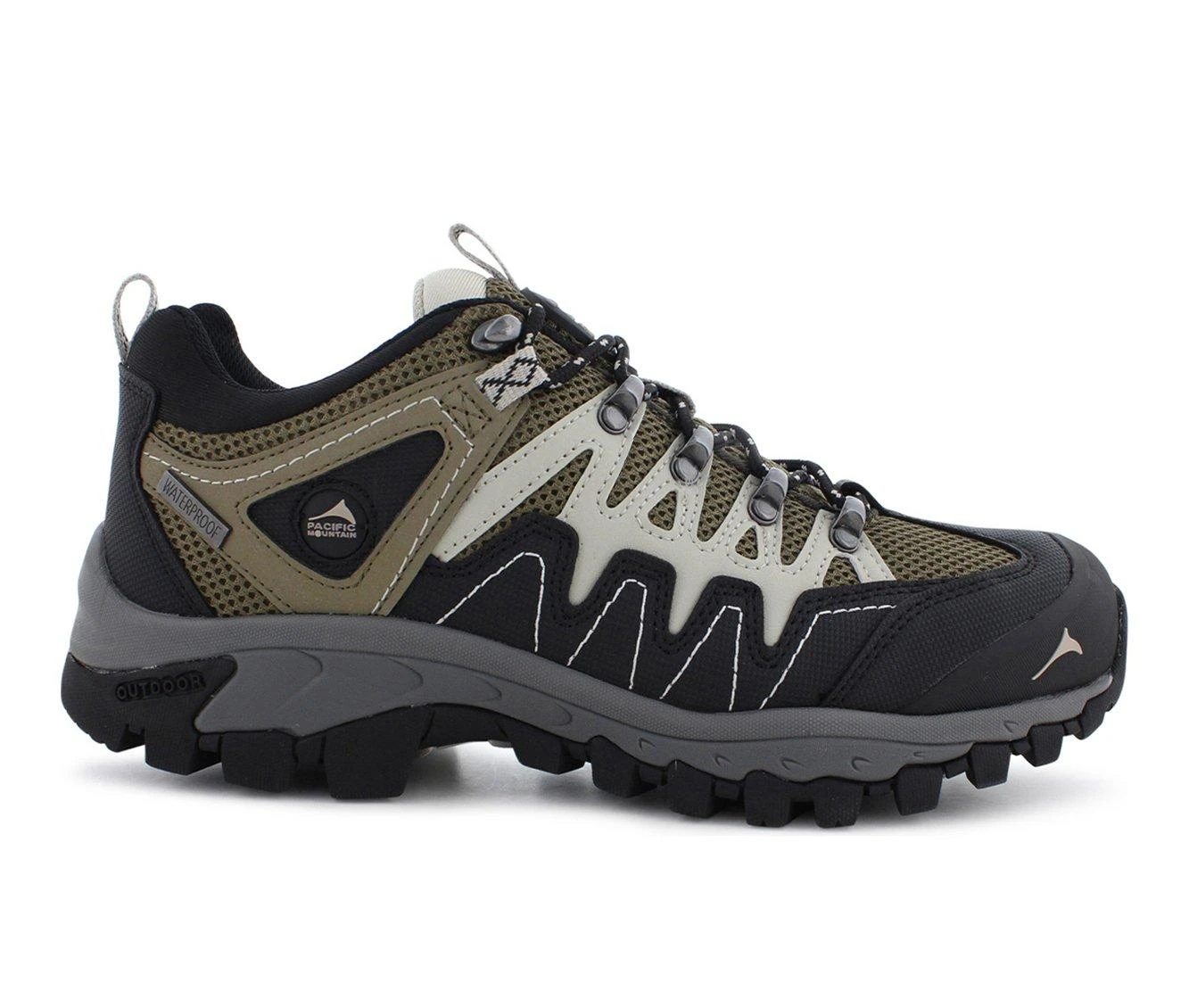 Men's Pacific Mountain Dutton Low Hiking Shoes Olive/Beige 3 Men's Pacific Mountain Dutton Low Hiking Shoes Olive/Beige