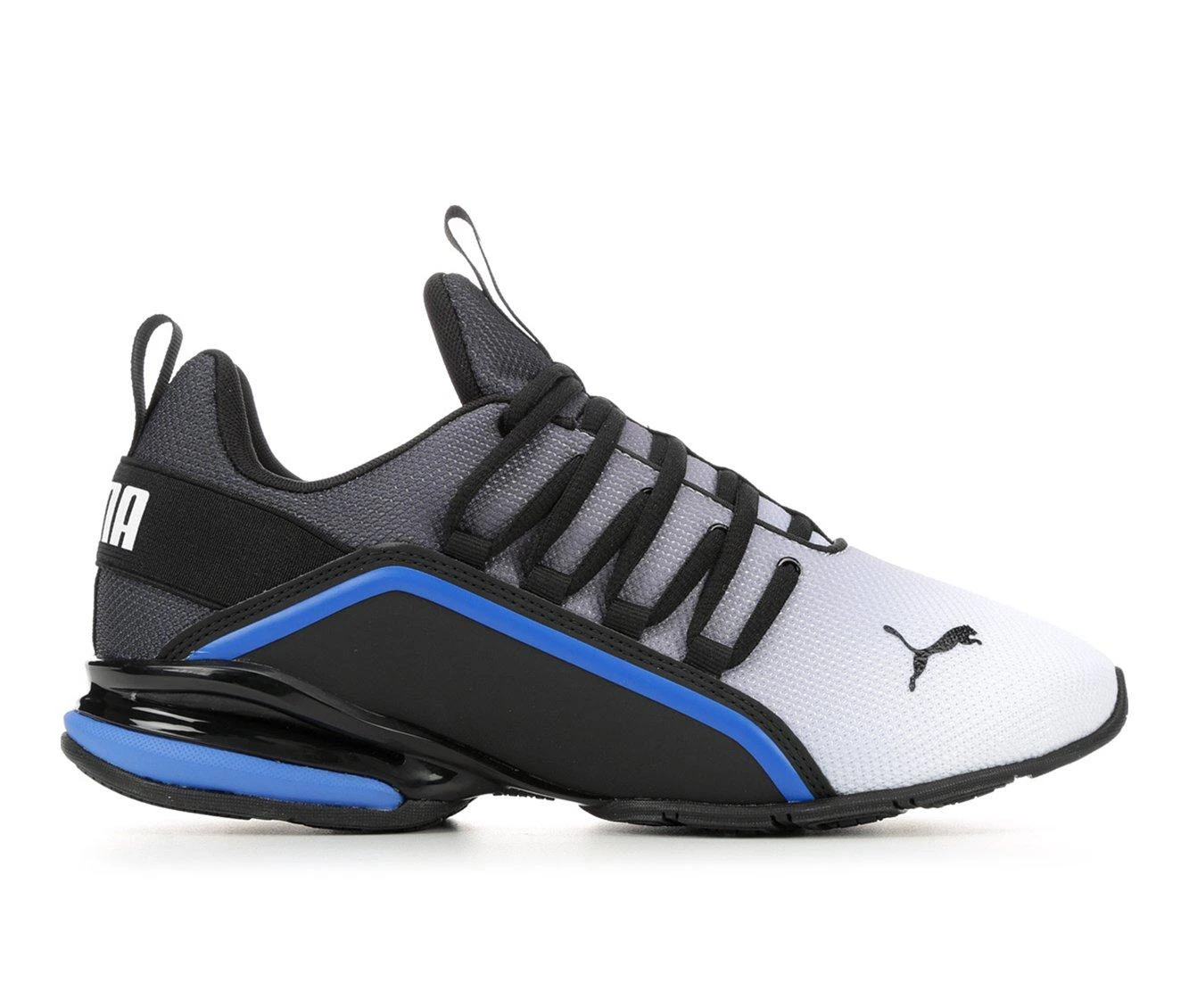 Men's Puma Axelion Fade 3 Sneakers Men's Puma Axelion Fade 3 Sneakers Blk/Wht/Blu/Sil -Skechers Sales Store 1 16