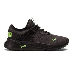 Men's Puma Pacer Future Knit Sneakers Black/Gry/Green