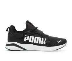 Men's Puma Softride Rift Bold Slip-On Sneakers Black/White