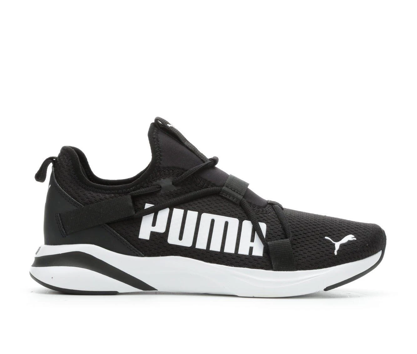 Men's Puma Softride Rift Bold Slip-On Sneakers Black/White 4 Men's Puma Softride Rift Bold Slip-On Sneakers Black/White - Image 2