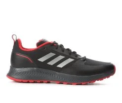 Men's Adidas Run Falcon 2.0 TR Trail Running Shoes Blk/Sil/Red/Gry