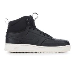 Men's Nike Court Vision Mid Winter Sneakers Black/Phantom