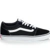 Men's Vans Ward Skate Shoes Black/Wht Suede