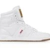 Men's Levis 521 BB Pebbled UL High-Top Sneakers White/Gum 2 Men's Levis 521 BB Pebbled UL High-Top Sneakers White/Gum -Skechers Sales Store 1 326