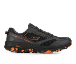 Men's Skechers 220112 Go Run Trail Altitude Marble Rock Recycled Running Shoes Grey/Orange