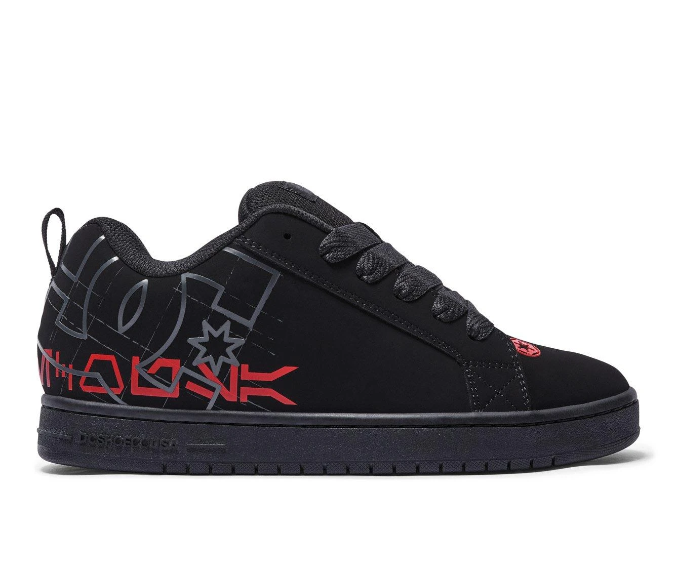 Men's DC Court Graffik Star Wars Skate Shoes StarWars Blk/Rd 4 Men's DC Court Graffik Star Wars Skate Shoes StarWars Blk/Rd - Image 2