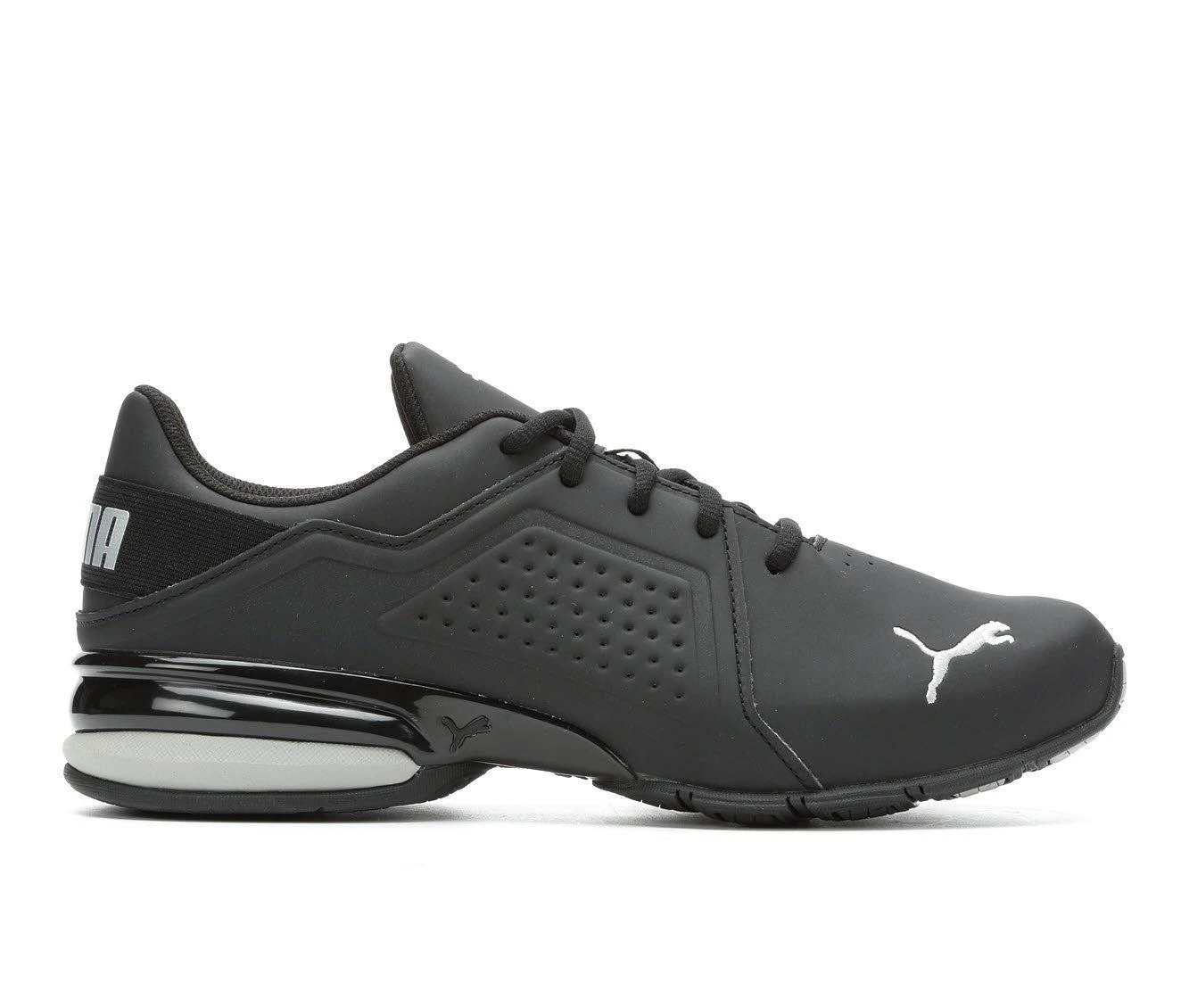 Men's Puma Viz Runner Sneakers Black/Silver 4 Men's Puma Viz Runner Sneakers Black/Silver - Image 2