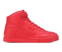 Men's Fila Cordenzo Mid Strap Sneakers Red/Red