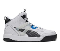 Men's Puma Backcourt Mid Cyber Week Sneakers White/Blk/Blue