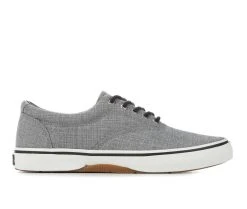 Men's Sperry Halyard CVO Linen Sneakers Chambray Black