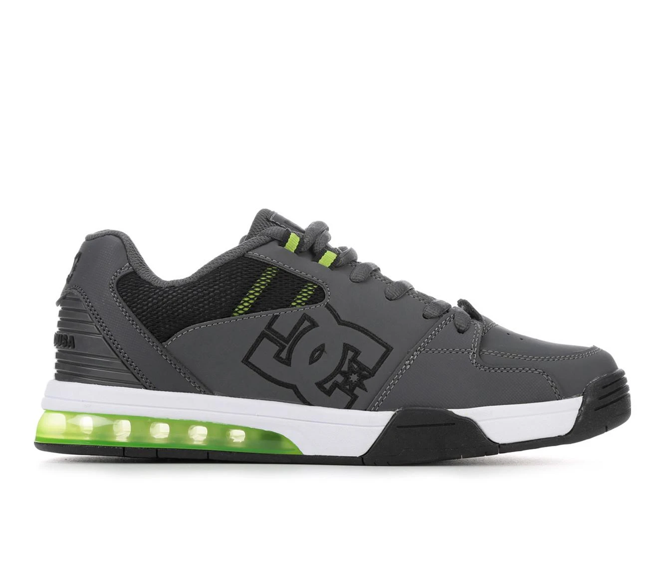 Men's DC Versatile Skate Shoes Men's DC Versatile Skate Shoes Grey/Blk/Volt -Skechers Sales Store 1 421