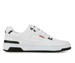 Men's Levis 521 Mod Lo Pebbled UL Casual Shoes White/Black