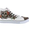 Men's Ed Hardy Still Life High-Top Casual Sneakers White -Skechers Sales Store 1 486