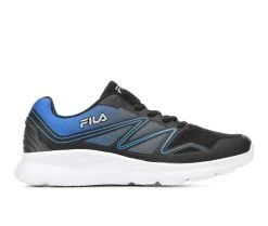 Men's Fila Memory Panorama 9 Running Shoes Blk/Grey/Blue