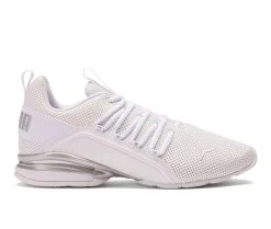 Men's Puma Axelion Perf Sneakers White/Silver -Skechers Sales Store 1 647