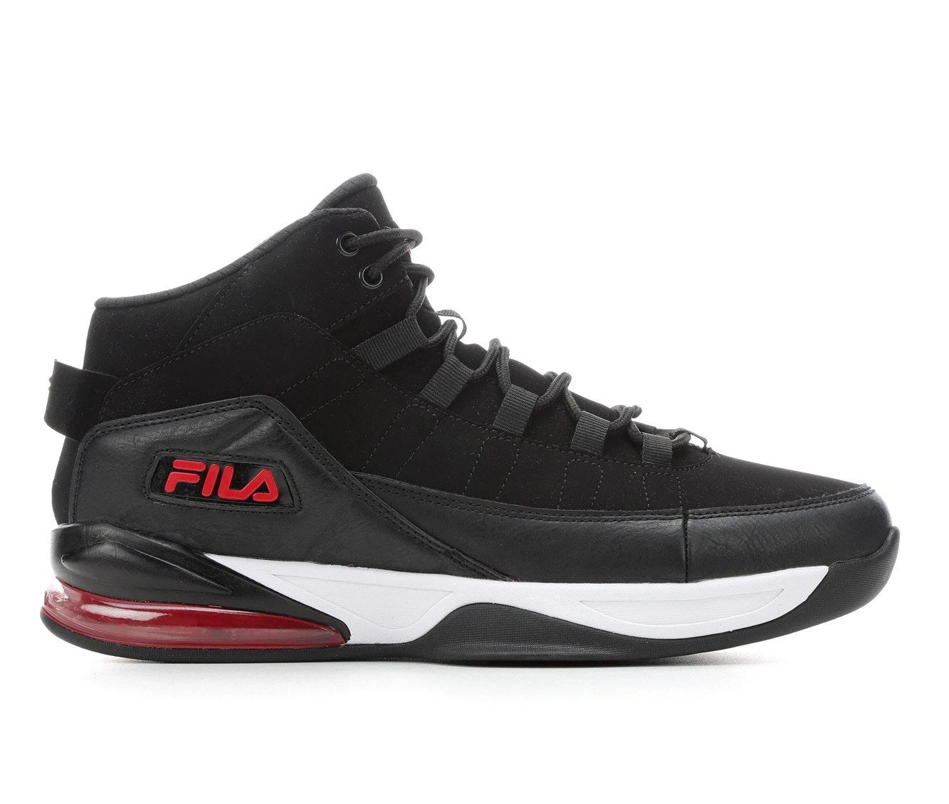 Men's Fila Activisor Viz Basketball Shoes Black/Red/White 4 Men's Fila Activisor Viz Basketball Shoes Black/Red/White - Image 2