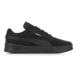 Men's Puma Clasico Buck Sneakers Black/Black