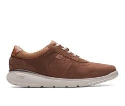 Men's Clarks Gaskill Vibe Sneakers Dark Tan Combi