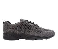 Men's Propet Stability Fly Sneakers Dk Grey/Lt Grey