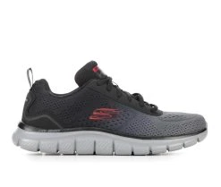 Men's Skechers 232399 Track Ripkent Running Shoes Black/Grey/Red