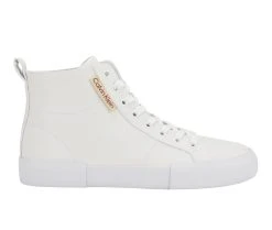 Men's Calvin Klein Firmin High Top Fashion Sneakers Cream