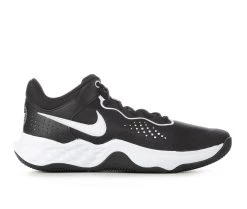 Men's Nike Fly By Mid III Basketball Shoes Black/White