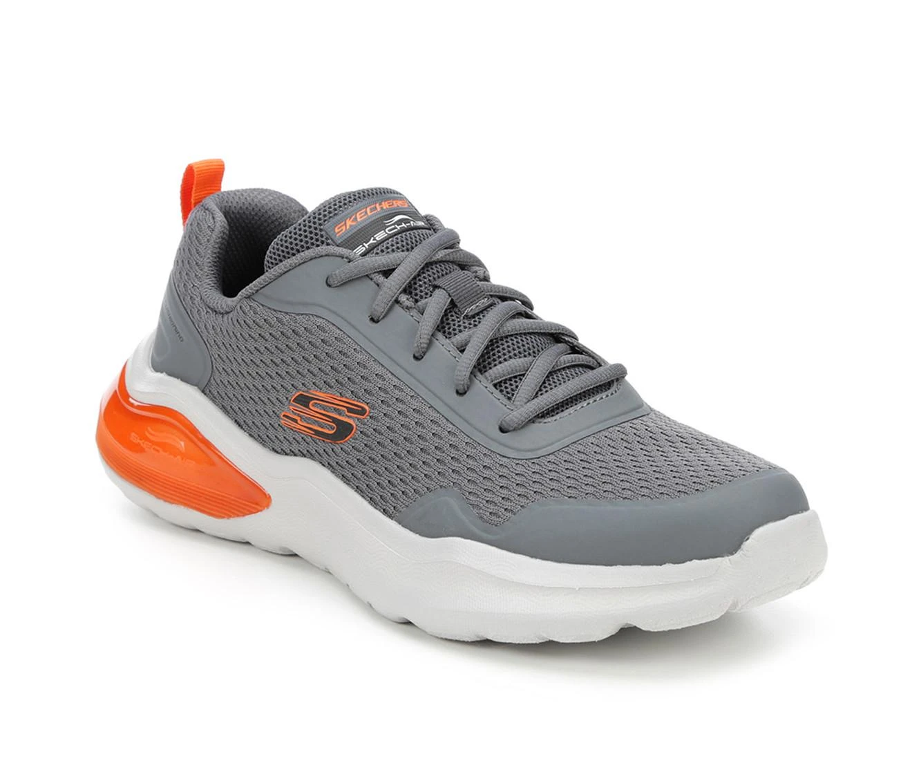 Men's Skechers 232562 Air Cushioning Citro Vegan Sneakers Grey/Orange 5 Men's Skechers 232562 Air Cushioning Citro Vegan Sneakers Grey/Orange - Image 3