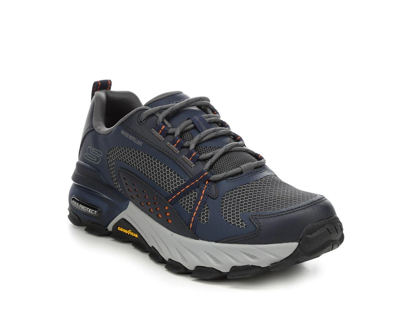 Men's Skechers 237303 Max Protect Good Year Trail Running Shoes Men's Skechers 237303 Max Protect Good Year Trail Running Shoes Navy/Grey -Skechers Sales Store 2 121