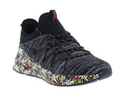 Men's French Connection Graffiti Running Shoes Black -Skechers Sales Store 2 125