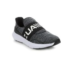 Men's Under Armour Surge 3 Slip Sneakers Blk/White/Heath -Skechers Sales Store 2 136