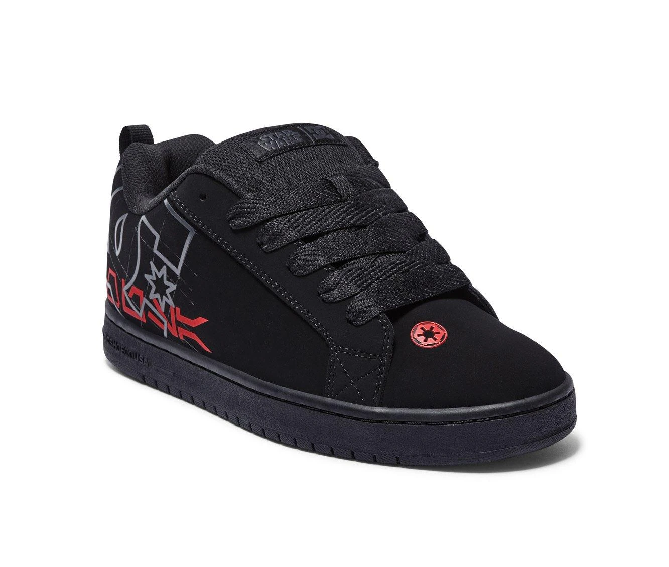 Men's DC Court Graffik Star Wars Skate Shoes StarWars Blk/Rd 5 Men's DC Court Graffik Star Wars Skate Shoes StarWars Blk/Rd - Image 3