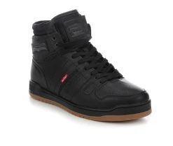 Men's Levis 520 BB Hi Fm Sneakers Black/Gum -Skechers Sales Store 2 187