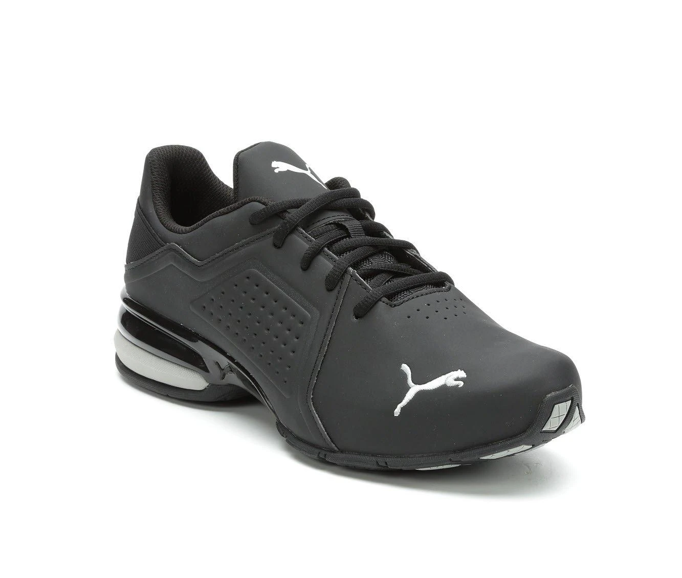 Men's Puma Viz Runner Sneakers Black/Silver 5 Men's Puma Viz Runner Sneakers Black/Silver - Image 3