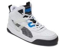 Men's Puma Backcourt Mid Cyber Week Sneakers White/Blk/Blue -Skechers Sales Store 2 198