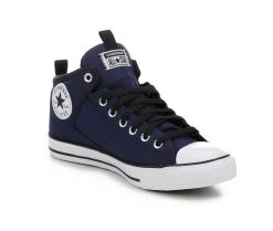 Men's Converse Chuck Taylor All Star Hi Street Canvas Sneakers Navy/Black 4 Men's Converse Chuck Taylor All Star Hi Street Canvas Sneakers Navy/Black -Skechers Sales Store 2 211