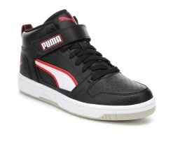 Men's Puma Rebound Strap Alumni Mid-Top Sneakers Black/White/Red 4 Men's Puma Rebound Strap Alumni Mid-Top Sneakers Black/White/Red -Skechers Sales Store 2 213
