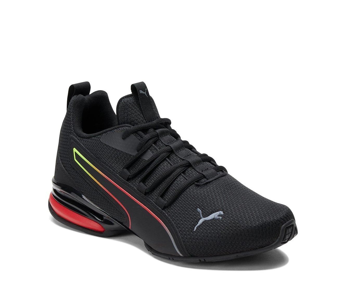 Men's Puma Axelion NXT Fade Sneakers Men's Puma Axelion NXT Fade Sneakers Black/Red -Skechers Sales Store 2 223