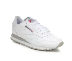 Men's Reebok Classic Leather Sneakers White/Grey -Skechers Sales Store 2 246