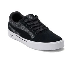 Men's Puma C-Rey Winter Wear Skate Shoes Black/White -Skechers Sales Store 2 251