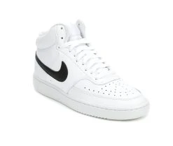Men's Nike Court Vision Mid Sneakers Wht/Blk/Wht 4 Men's Nike Court Vision Mid Sneakers Wht/Blk/Wht -Skechers Sales Store 2 273