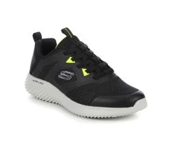 Men's Skechers 232279 Bounder Slip-On Running Shoes Black/White -Skechers Sales Store 2 28