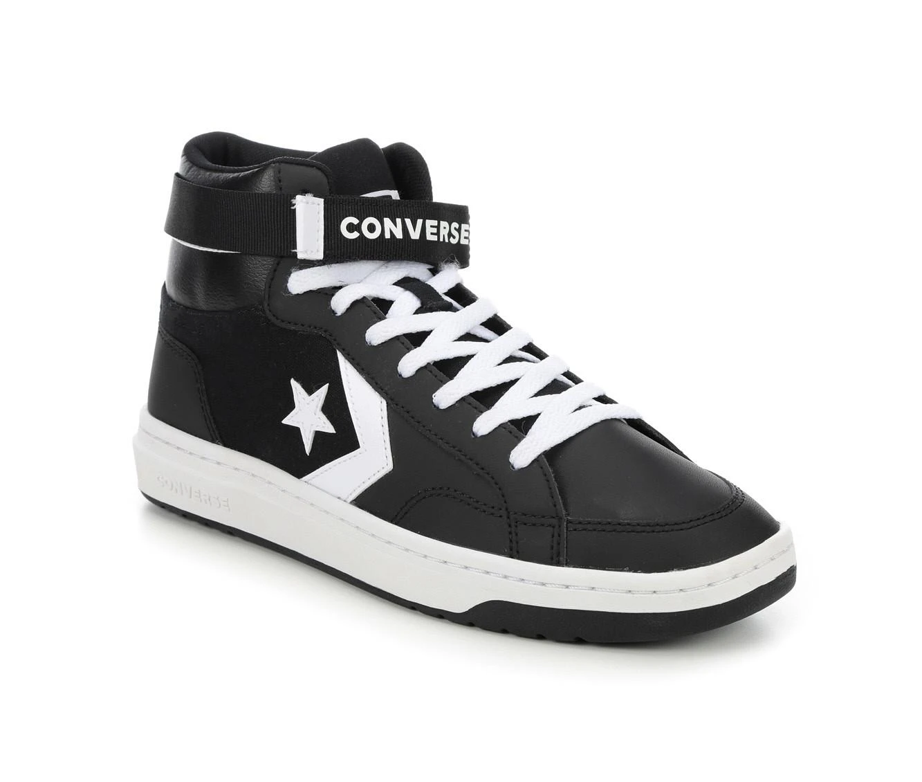 Men's Converse Pro Blaze Strap High-Top Sneakers Men's Converse Pro Blaze Strap High-Top Sneakers Black/White -Skechers Sales Store 2 295