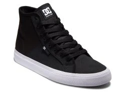 Men's DC Manual Hi TXSE Skate Shoes Black/White -Skechers Sales Store 2 387