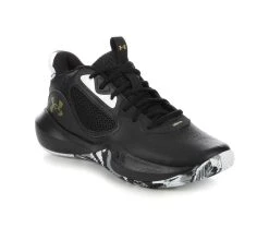 Men's Under Armour Lockdown 6 Basketball Shoes Black/White/Gld -Skechers Sales Store 2 492