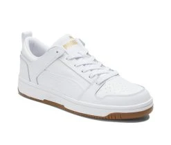 Men's Puma Rebound Layup Low L Sneakers White/Gum 4 Men's Puma Rebound Layup Low L Sneakers White/Gum -Skechers Sales Store 2 506